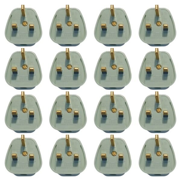 Unbreakable 13amp UK Plugs Rewireable Safety Design for Small Fingers (Pk of 3) - Image 10