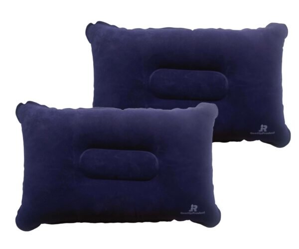 Pack of Two Inflatable Camping Travel and Fishing Pillows - Image 2