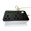 Travel Multi Extension with 6 USB Charger Outlets Flex has 2 pin Euro Type Plug.